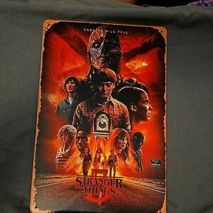 Stranger Things Decorative Aluminum Sign